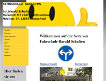 Tablet Screenshot of fahrschuleschulten.de